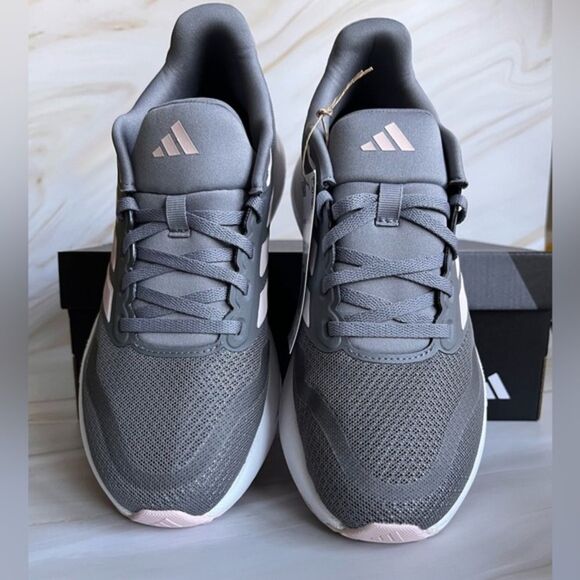 Adidas Women's Falcon 5 Lightweight Running‎ Shoe 3 Stripes Sports Grey Multi - Picture 4 of 12